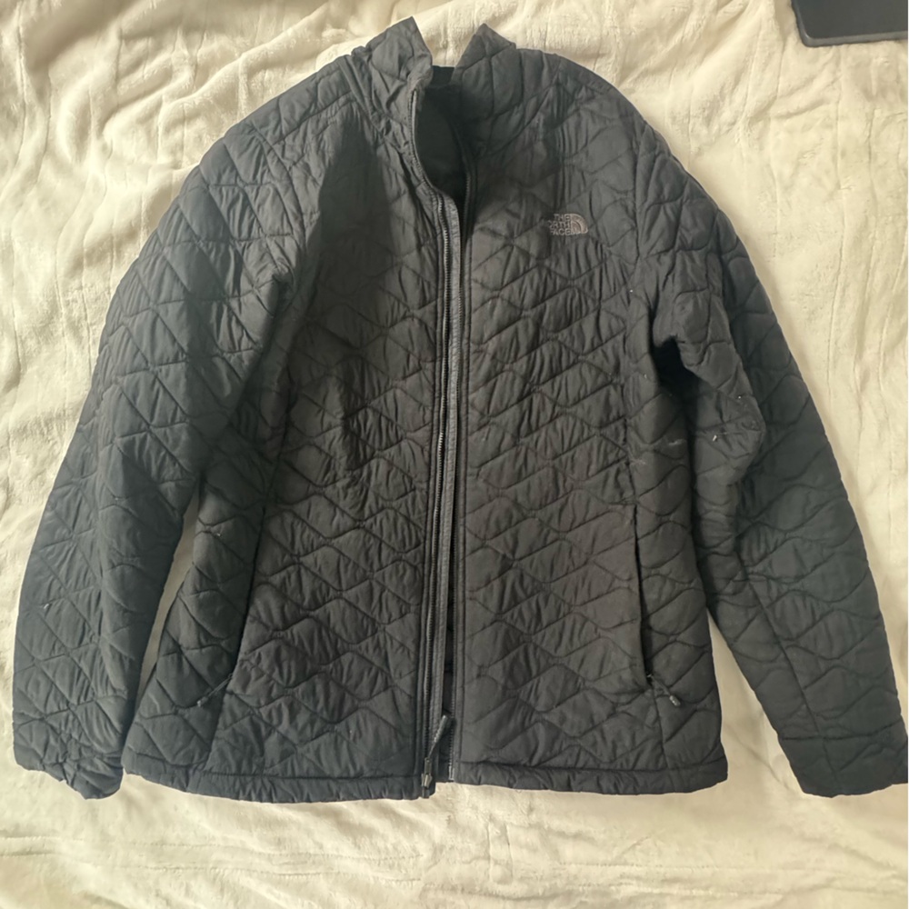 North Face Black Quilted Jacket